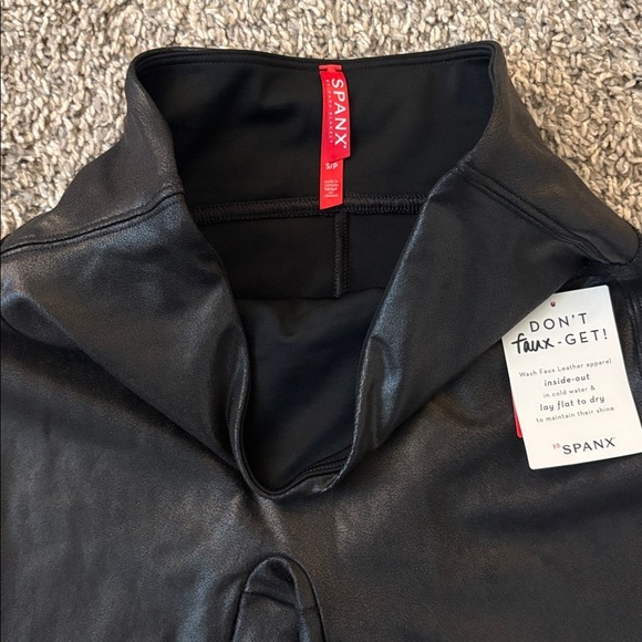 Spanx Faux Leather Shorts - Picture 3 of 4